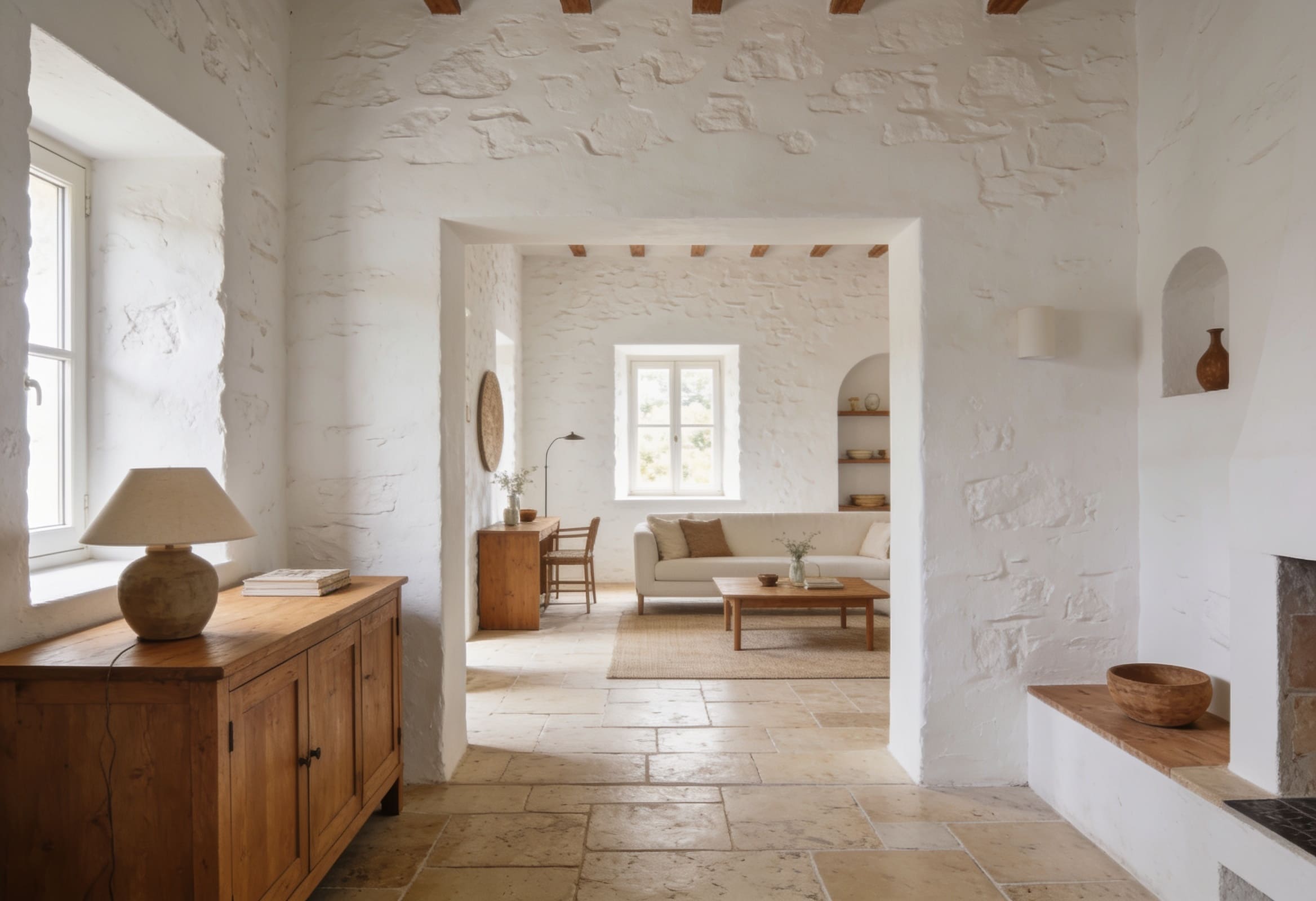 Whitewashed Interior Mood example